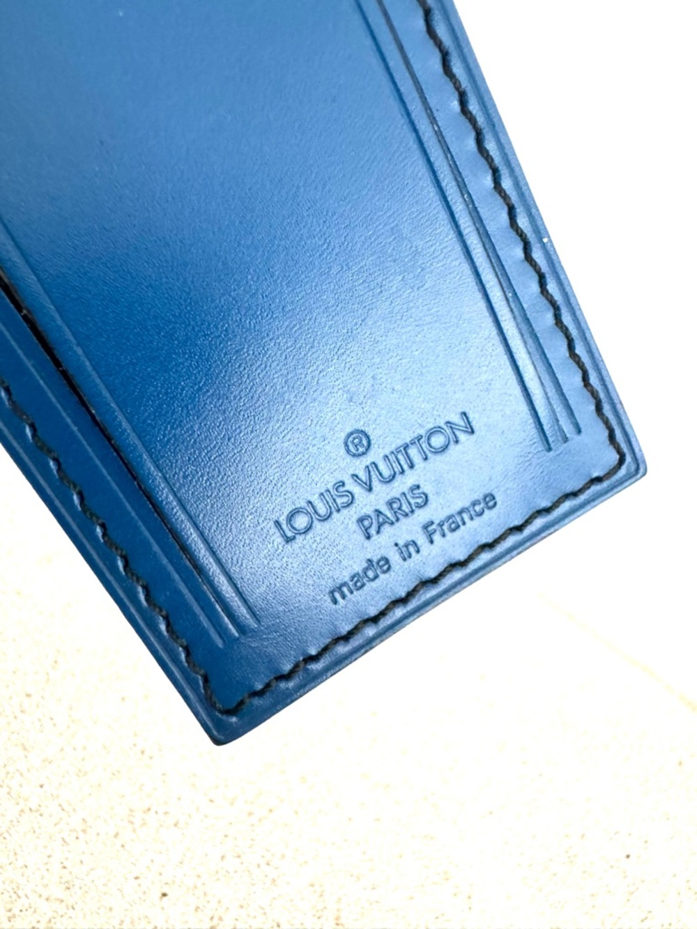 LOUIS VUITTON Keepall 50 Blue Epi Leather Travel Duffle Bag Weekender + Tag - Picture 2 of 10